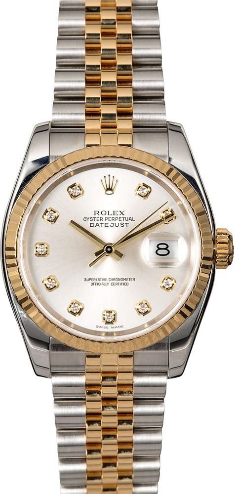 rolex datejust president pre-owned|rolex datejust 31 two tone.